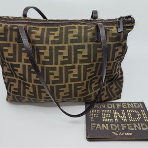 Fendi Zucchino Tote and Wallet